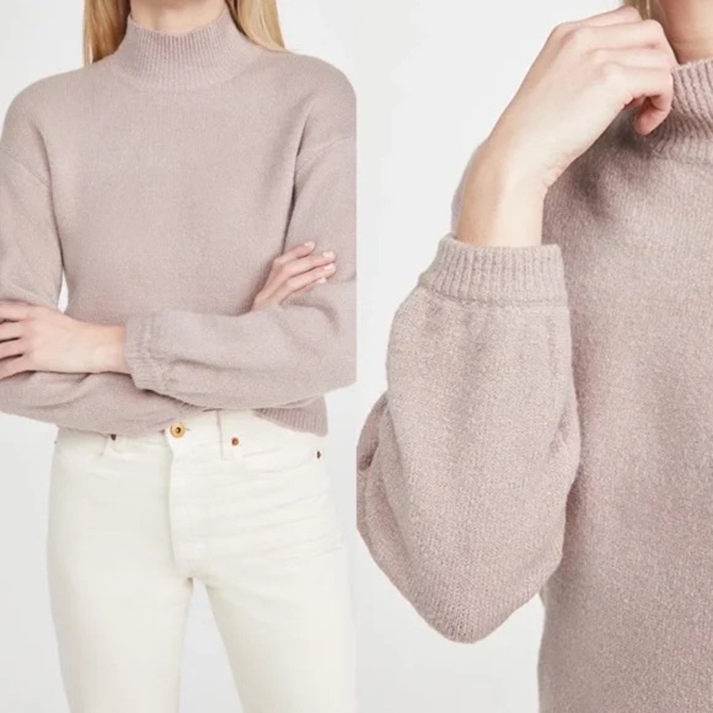 Line & Dot Julia Mock Neck Sweater